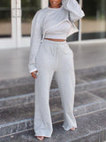 Cropped Sweatshirt Set