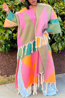 Girlie Colorblock Woolen Coat