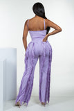 Sweetheart Fringed Pants Set