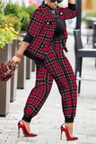 Checkered Pants Set