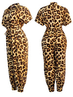 Leopard Panama Jumpsuit