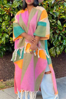 Girlie Colorblock Woolen Coat