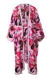 Geo Printed Kimono and Shorts Set