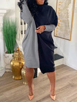 Two Toned MIDI Dress