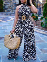 Black & White Abstract Jumpsuit