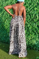 Zebra Boho Maxi Dress