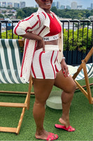 Cardigan Shorts Set