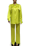 Satin Pants Set