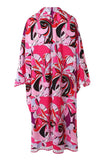 Geo Printed Kimono and Shorts Set