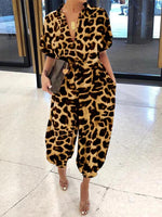 Leopard Panama Jumpsuit