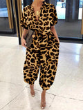 Leopard Panama Jumpsuit