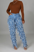 Fringe Denim Jeans