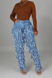 Fringe Denim Jeans