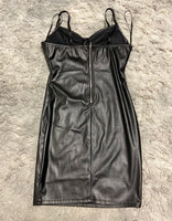 Faux Leather Mini Dress