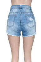 Color Jewel Denim Shorts