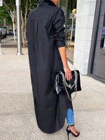 Collared Shirt Maxi Dress