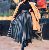 Faux Leather Maxi Skirt