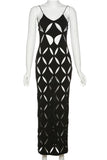 Cut Up Maxi Dress
