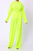 Luxe Belted Pants Set